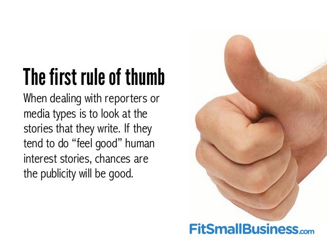for rule of thumb For rule of thumb